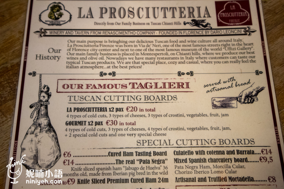 波隆那美食｜La Prosciutteria Bologna。超浮誇肉類拼盤！正宗托斯卡尼料理一吃圈粉