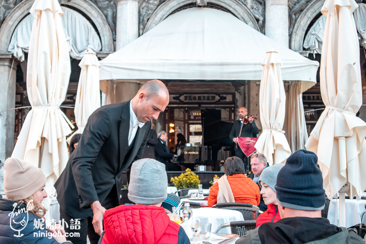 【威尼斯景點】弗洛里安咖啡館 Caffè Florian。橫跨三百年歷史的花神咖啡！不用花錢的朝聖景點