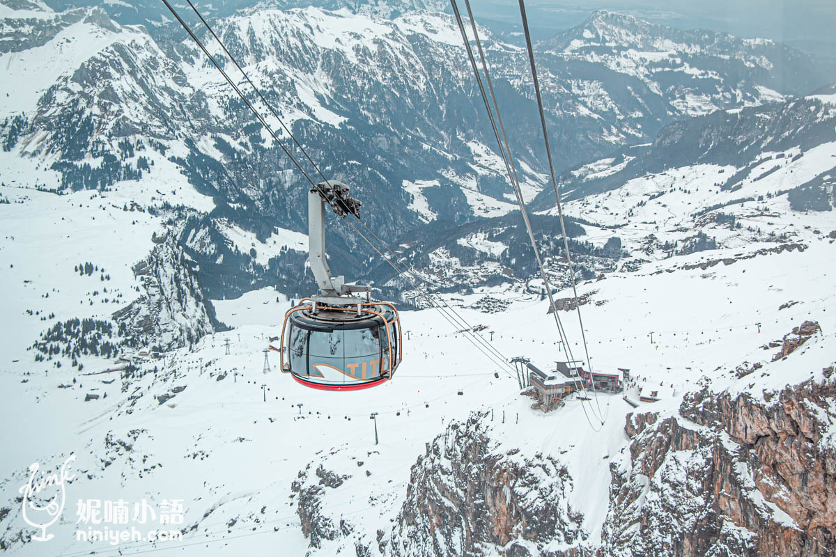 【瑞士自由行】鐵力士山(Mt.Titlis)。全球首座360度高空旋轉纜車路線