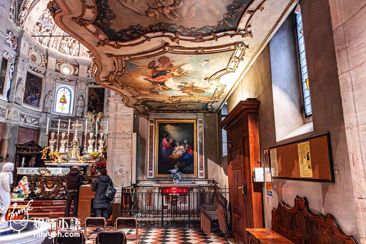 Santuario Madonna di Tirano, 蒂拉諾聖母大教堂, 伯連納列車, 義大利景點, 蒂拉諾景點, 倫巴底大區教堂, 瑞士鐵道風景, 巴洛克風格教堂, 義大利旅遊, 教堂壁畫雕刻,