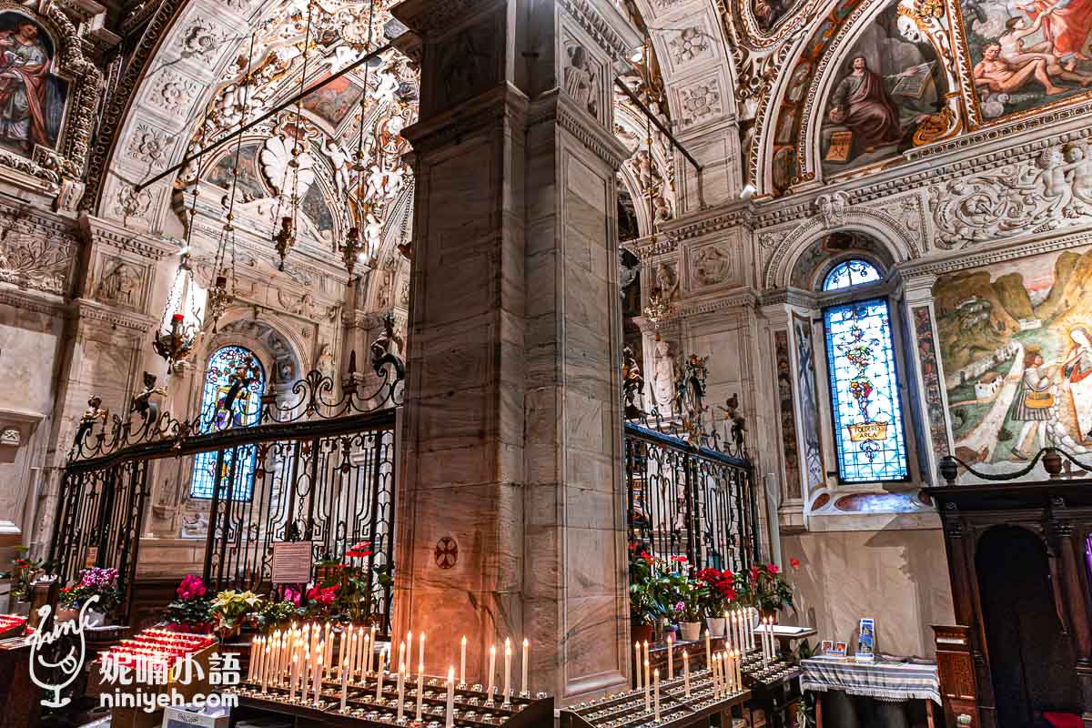 Santuario Madonna di Tirano, 蒂拉諾聖母大教堂, 伯連納列車, 義大利景點, 蒂拉諾景點, 倫巴底大區教堂, 瑞士鐵道風景, 巴洛克風格教堂, 義大利旅遊, 教堂壁畫雕刻,