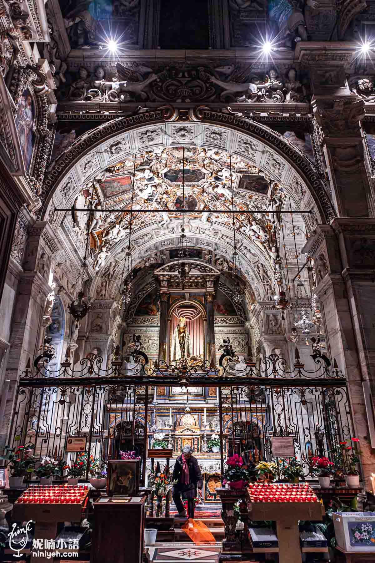 Santuario Madonna di Tirano, 蒂拉諾聖母大教堂, 伯連納列車, 義大利景點, 蒂拉諾景點, 倫巴底大區教堂, 瑞士鐵道風景, 巴洛克風格教堂, 義大利旅遊, 教堂壁畫雕刻,