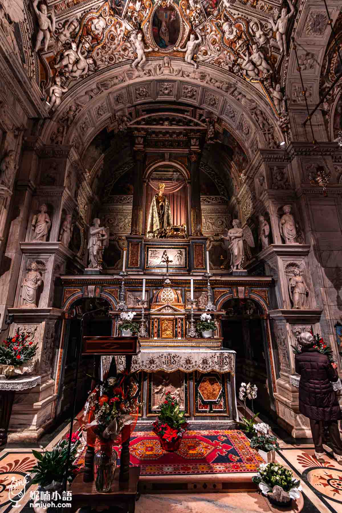 Santuario Madonna di Tirano, 蒂拉諾聖母大教堂, 伯連納列車, 義大利景點, 蒂拉諾景點, 倫巴底大區教堂, 瑞士鐵道風景, 巴洛克風格教堂, 義大利旅遊, 教堂壁畫雕刻,