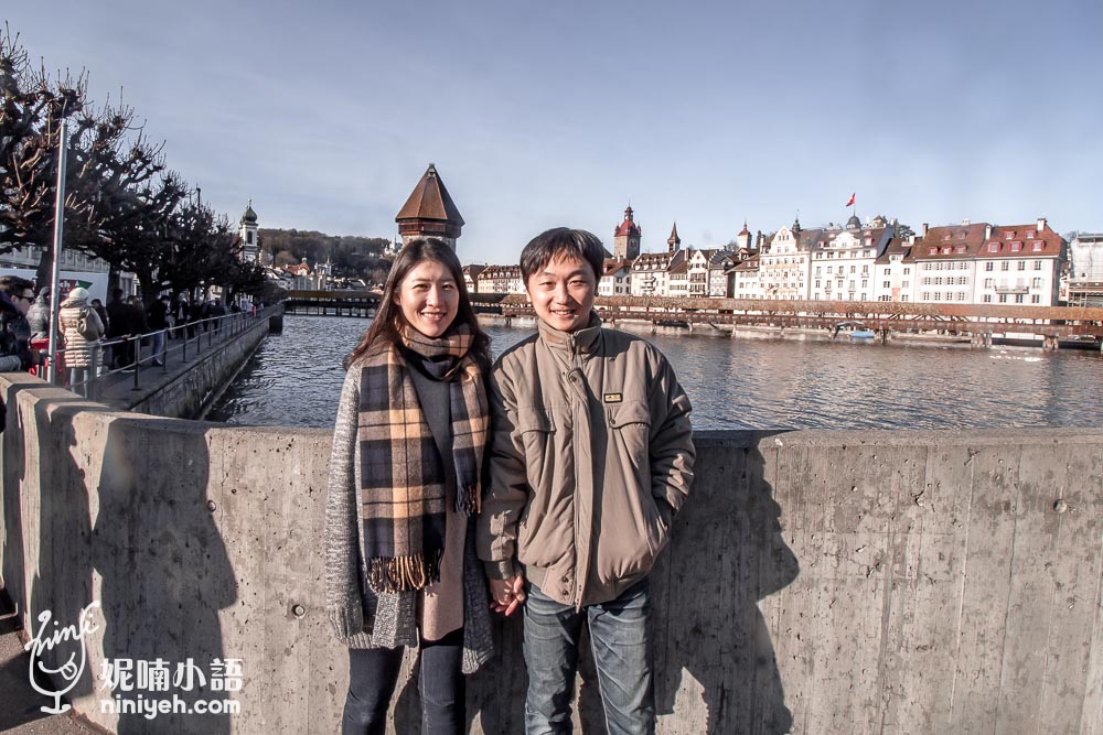 瑞士琉森景點｜卡貝爾教堂橋（Chapel Bridge）橫跨七百年的歐洲最古老木橋之琉森地標