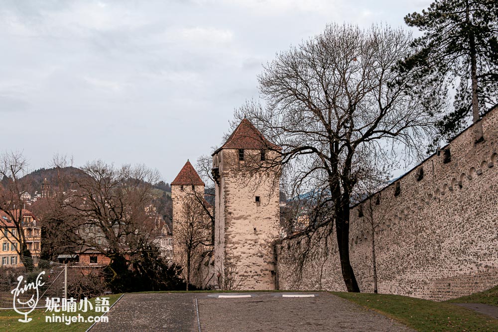 琉森景點｜穆塞格城牆（Museggmauer）可以俯瞰琉森城市美景的歷史地標