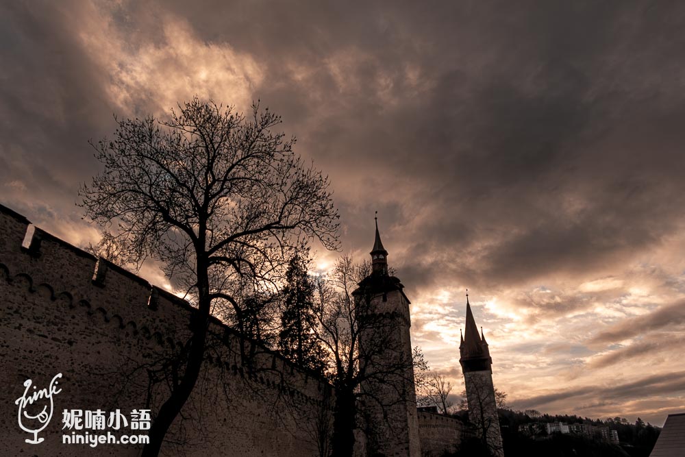 琉森景點｜穆塞格城牆（Museggmauer）可以俯瞰琉森城市美景的歷史地標