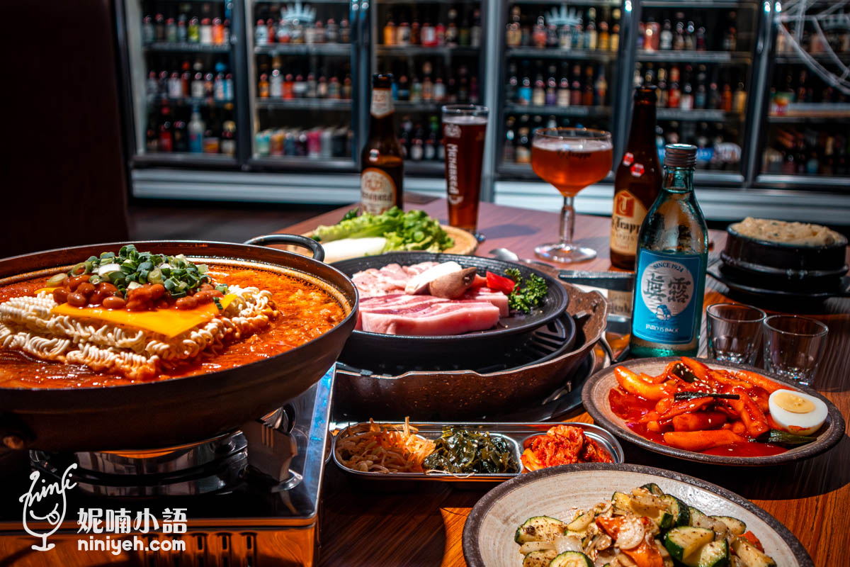 ABV韓式餐酒館板橋店｜韓式烤肉鍋物一站滿足！全新打造「燒啤」體驗 @Nico＆妮喃小語