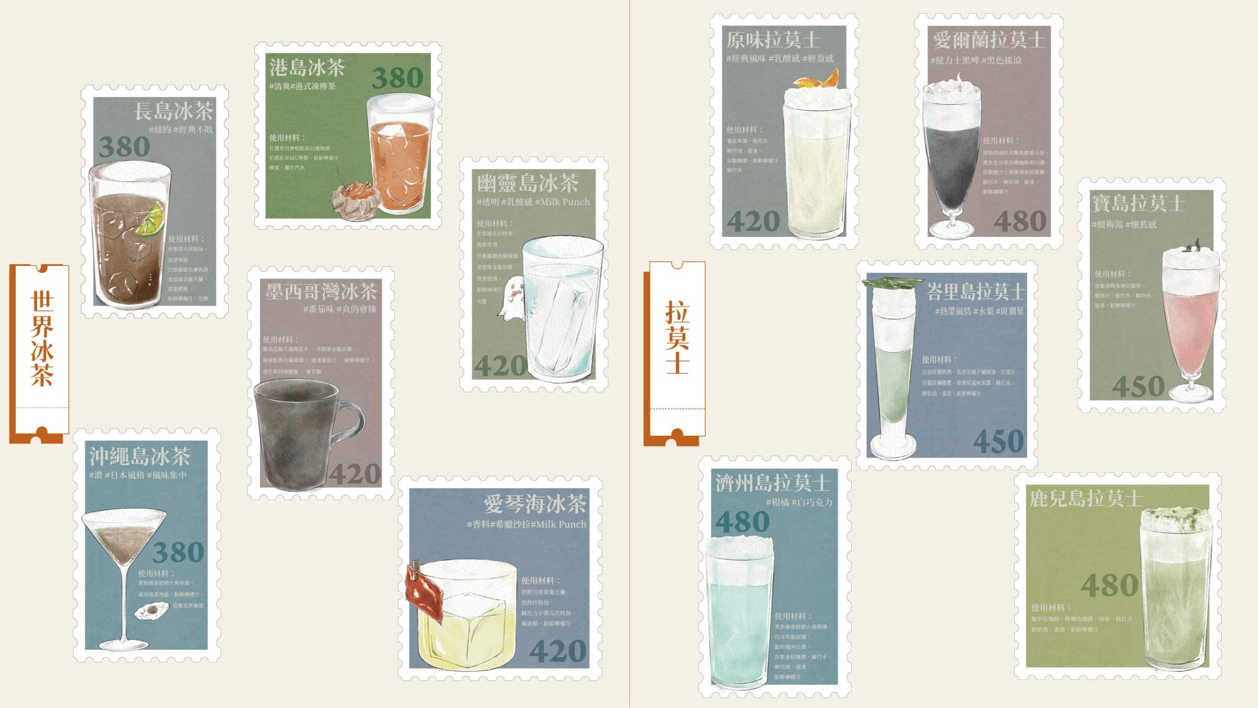 拉莫分部冰茶專賣店｜西門町網美甜點酒吧！獨家拉莫士調酒這裡喝得到